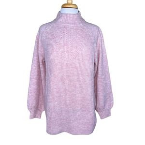 Lauren Conrad Pink Soft Wool Blend Sweater Medium NWT